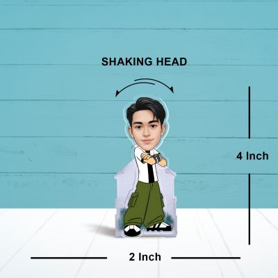 Acrylic Ben10 Theme Cartoon Battery Powered Funny Face Caricature with Shaking Head Feature Bobblehead Figurine for Car Dashboard, Office Table,Home Decor Gift for Kids & Ben10 Lovers